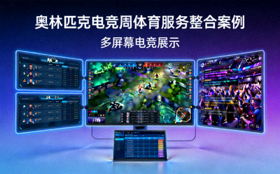 奥林匹克电竞周体育服务整合案例 - 多屏幕电竞展示